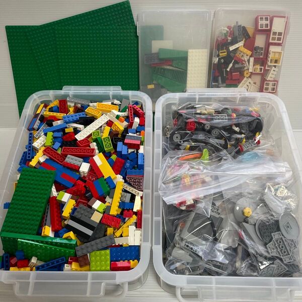 レゴ LEGO 約8kg ブロック テクニック 大量セット まとめ売り 緑のプレート付き C