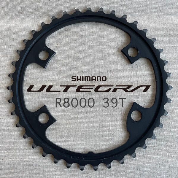 SHIMANOシマノULTEGRAアルテグラFC-R8000チェーンリングインナー 39T-MW 53-39T用Y1W839000