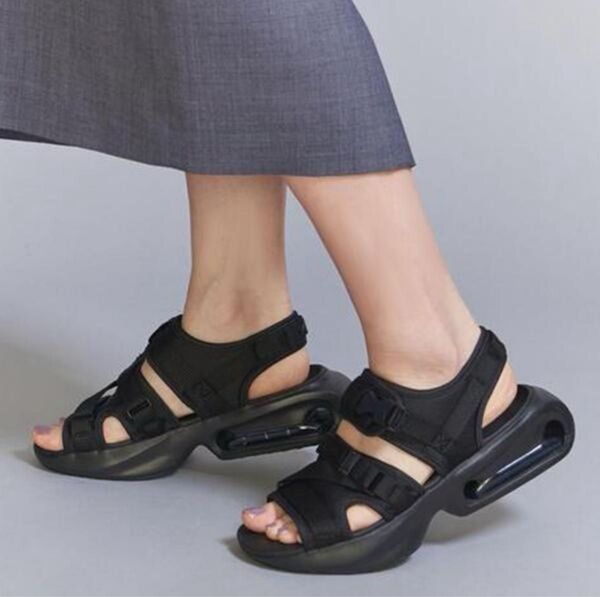 NIKE AIRMAX SOL SANDAL TRK3 FN4290 24cm ブラック サンダル スポーツ バックストラップ