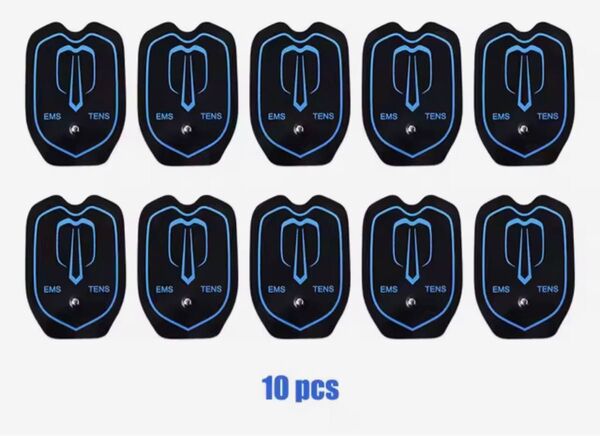 低周波治療器 EMS/TENS 交換用パッド10枚セット 未使用 マッサージ ゲルパッド ジェルパッド