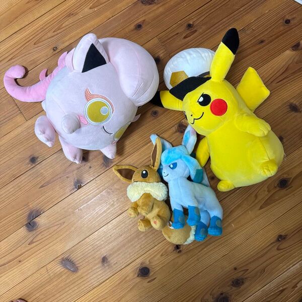 【セット】ポケモン ぬいぐるみ 4個セット ピカチュウ