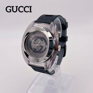 GUCCI SYNC グッチ シンク 137.1 腕時計 社外ベルト 稼動品