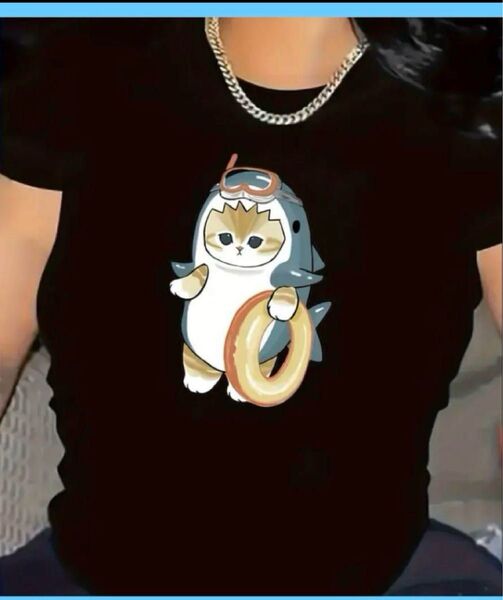 モフサンド mofusand サメにゃん Tシャツ カットソー