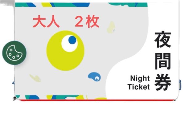 万博チケット 夜間券 大人 2枚
