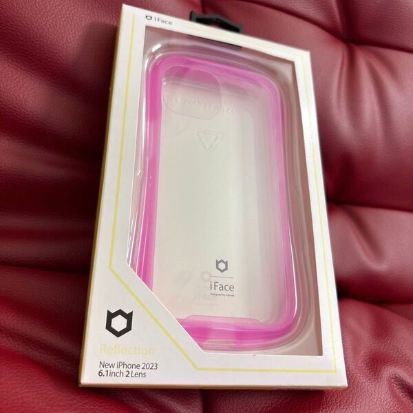 新品 iPhone15 6.1インチ iFace Reflection Neo 強化ガラスクリアケース クリアパープル