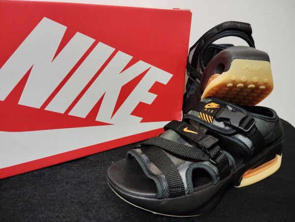 新品ナイキNIKEエア マックスソルAIRMAX SOL スポーツサンダル24cmブラック黒ストラップサンダルレディースウィメンズ