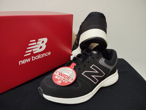 新品24.5cmニューバランスnewbalanceレディーススニーカーWW550CB4 2E幅広ブラック黒ウォーキングトレーニング