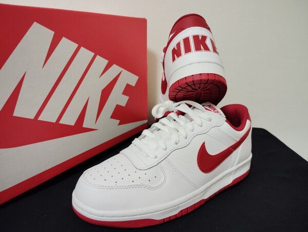 新品26.5cmNIKE ナイキ ビッグ LOWメンズスニーカーホワイトレッド白赤AF1エアフォース1 好きに