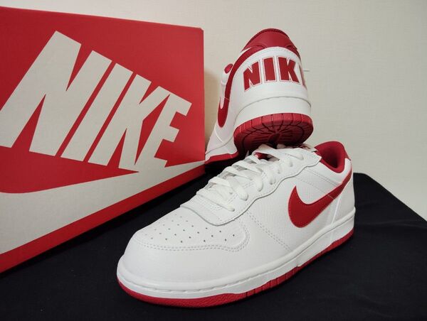 新品27cmNIKE ナイキ ビッグ LOWメンズスニーカーホワイトレッド白赤AF1エアフォース1 好きに