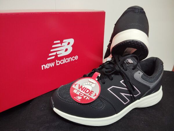 新品25cmニューバランスnewbalanceレディーススニーカーWW550CB4 2E幅広ブラック黒ウォーキングトレーニング
