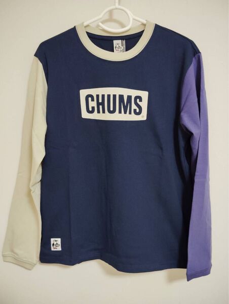 新品チャムスCHUMSロングTシャツロゴロングスリーブTシャツ(ロンT/ロングTシャツ)メンズ長袖Logo L/S T-Shirt