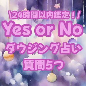 【質問5個まで】特別価格!YESorNOダウジング占い【サンキューレター送付】