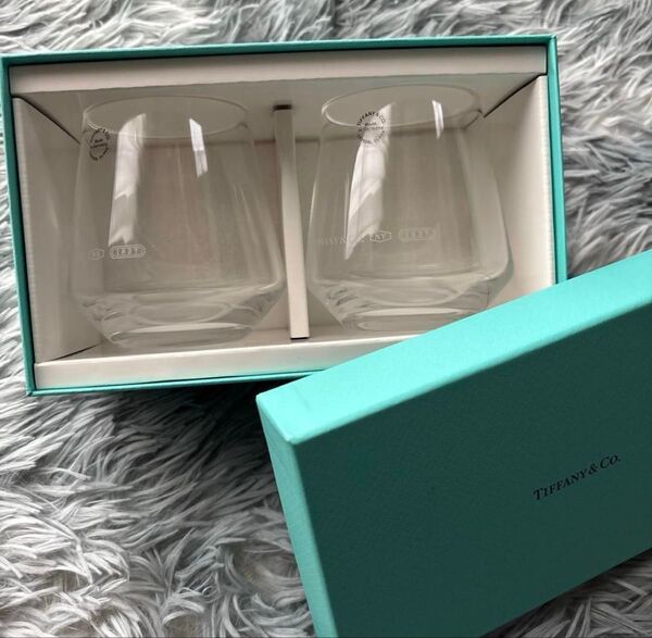 《新品未使用》Tiffany & Co. ガラス製タンブラー 2個セット 紙袋付