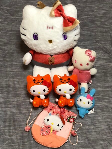 ハローキティ カンフードラゴンドールBIG 貯金箱 巾着