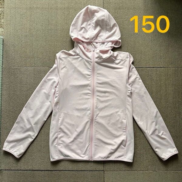 【今週の推しクーポンで500円OFF!】エアリズムUVカットメッシュパーカ(長袖)・ピンク・150・ユニクロ
