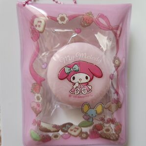 【新品未使用】サンリオポーチ付きマカロンリップバーム〈マイメロディ〉 チェリーの香り ピンク