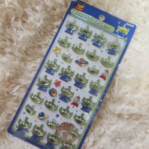 【新品未使用】ディズニー・ボンボンドロップシール エイリアン 立体シール
