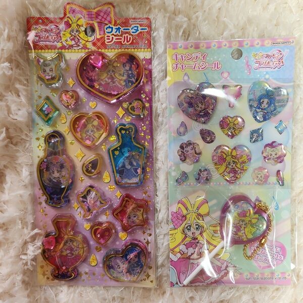 【新品未使用】キミとアイドルプリキュアウォーターシールキャンディチャームシール