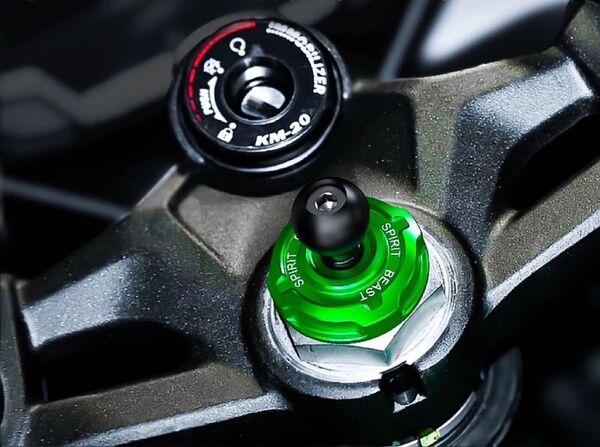 ZX-4R ZX-4RR ZX-25Rスマホホルダーマウント グリーン