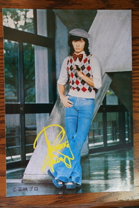  new goods dead stock large size photograph of a star Saijo Hideki new person Star version right equipped 