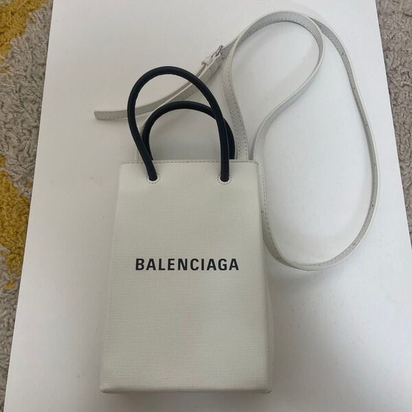 バレンシアガ ショルダーバッグ BALENCIAGA フォンケース ボディバッグ ショッパー 美品