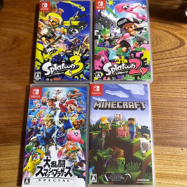 Nintendo Switch スプラトゥーン2 スプラトゥーン3 大乱闘スマッシュブラザーズ マインクラフト