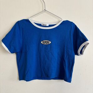 INGNI ショート丈 半袖Tシャツ 半袖カットソー リブカットソー Mサイズ