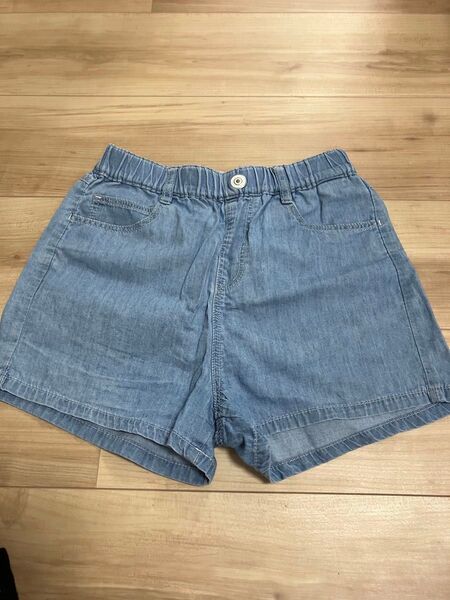 ショートパンツ 半ズボン 女の子 ショーパン 150センチ デニムショートパンツ