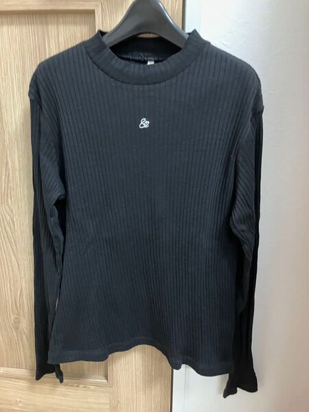 160センチ gu 長袖Tシャツ GUブラック カットソー トップス 長袖 ロンT クルーネック