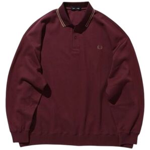 極美品 FRED PERRY × BEAMS 別注 ピケ ポロシャツ 長袖 XL フレッドペリー ビームス
