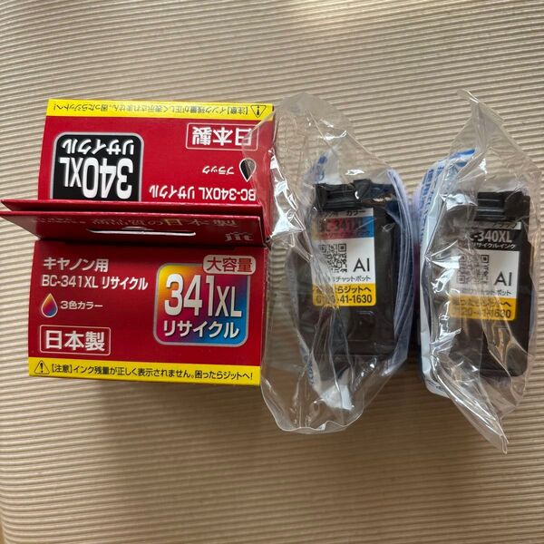 【新品未開封】JIT製 キヤノン用インク BC-341XL、BC-340XL 2個セット
