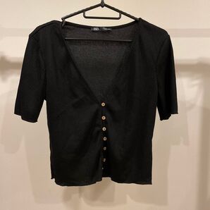 【ZARA】Vネック トップス