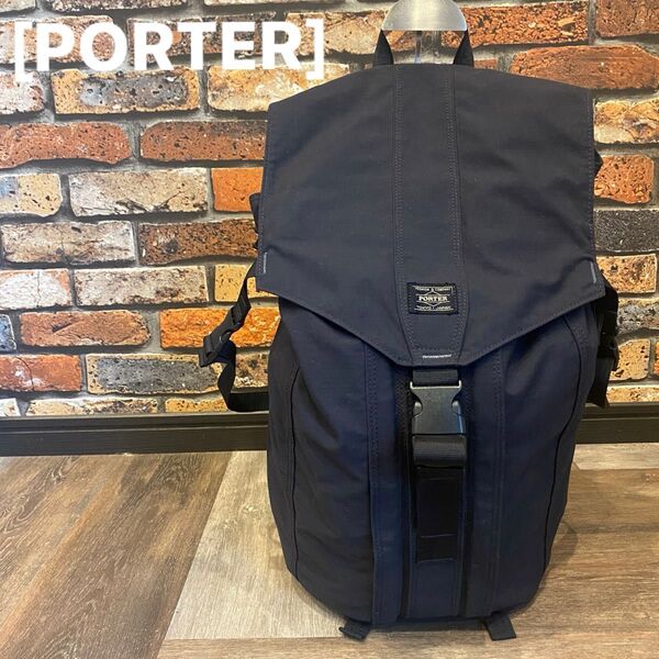 【PORTER ポーター】HYKE ハイク・リュック黒☆廃盤希少☆