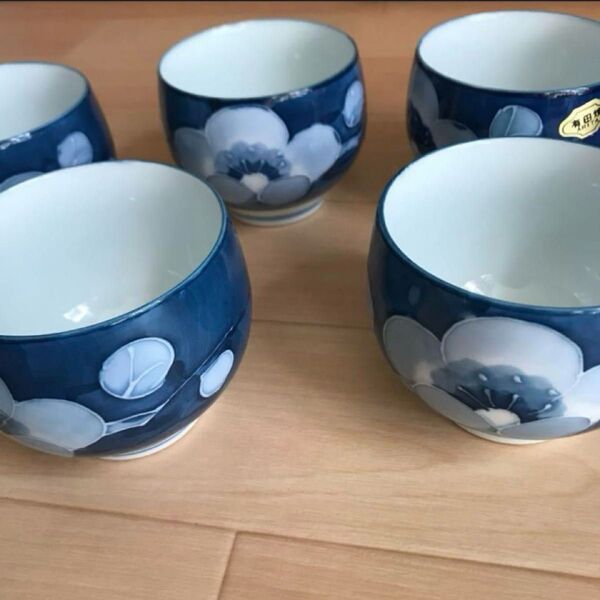未使用品 有田焼き 湯呑み 湯飲み コップ 陶器 和食器 5客セット