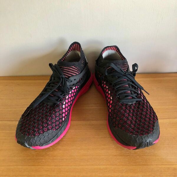 PUMA プーマ スピード イグナイト NETFIT(ブラック×ピンク)23.5cm