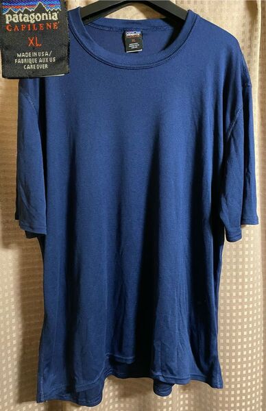 90s Patagonia CAPILENE キャプリーン Tシャツ USA製 XL パタゴニア