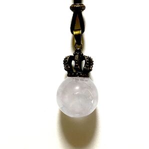 氷風球体王冠付きペンダント