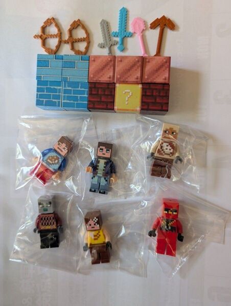 マイクラ マグネットブロック LEGO互換人形 LEGO 互換 ミニフィグ ブロック