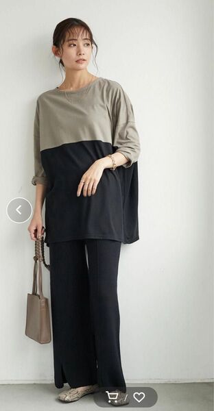 CRAFT STANDARD BOUTIQUE バイカラーワイドチュニック
