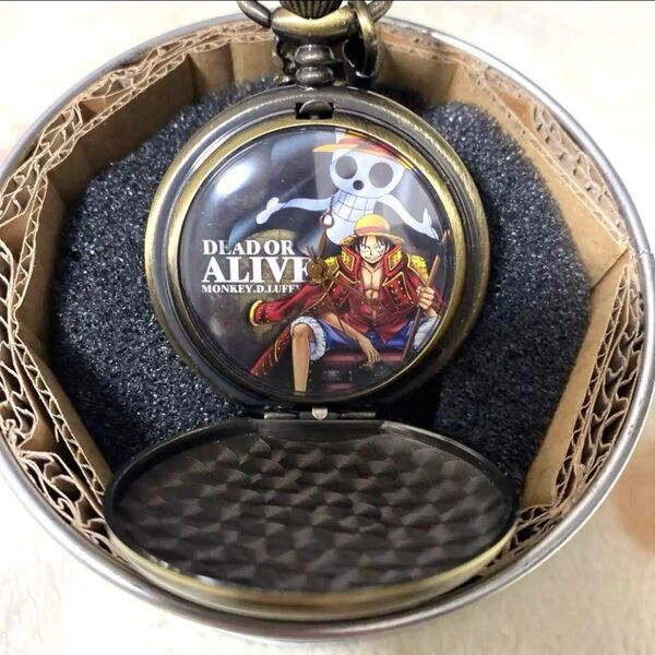 【稀少非売品】ONE PIECE 懐中時計 ルフィ