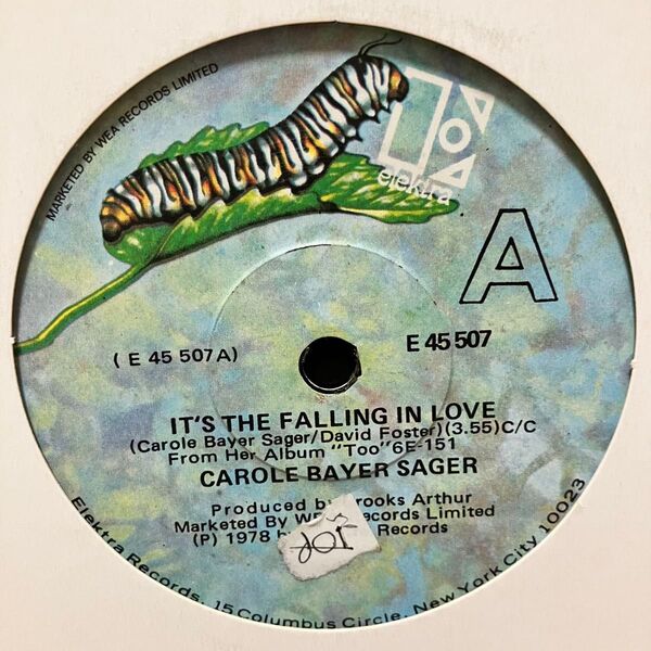【7インチ】真夜中のドア元ネタ!Carole Bayer Sager / It's The Falling In Love