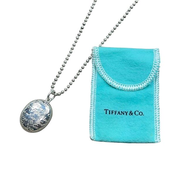 希少 TIFFANY&Co ノーツ オーバル ロケット ネックレス VINTAGE シルバー 925 ティファニー ヴィンテージ