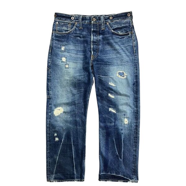 希少 RRL ボルチモア 2nd デニム パンツ ジョニーデップ 34×30 ダブルアールエル ラルフローレン インディゴ 正規品