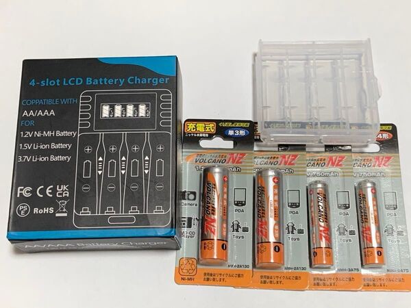 PowerKAN ALL4 急速充電器 ニッケル水素充電池4本セット