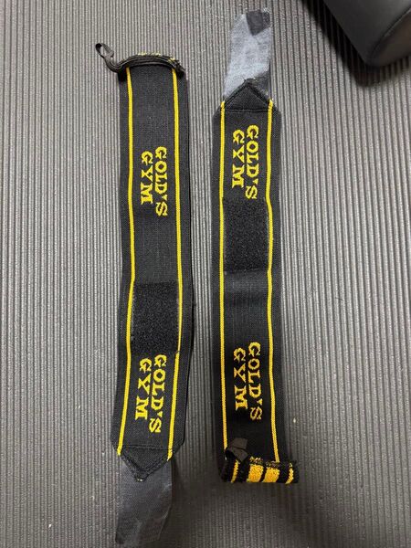 ゴールドジム(GOLD'S GYM) 安定感 のループ付きリストラップ 初心者~上級者 手首の負担軽減・保護!適度な硬さと柔軟性!