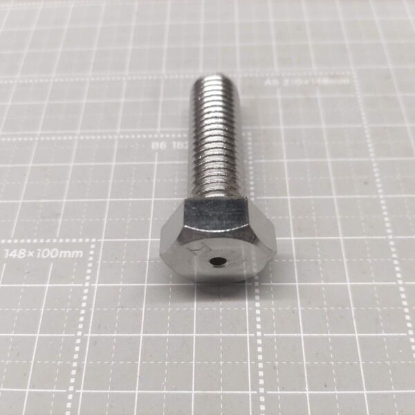 N0891 エアー抜き六角ボルト M12×40 P1.75 ステンレス 1本