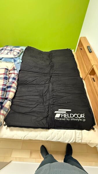 FIELDOOR フィールドア インフレーターマット 5cm Lサイズ キャンプ 寝具 車中泊 マット