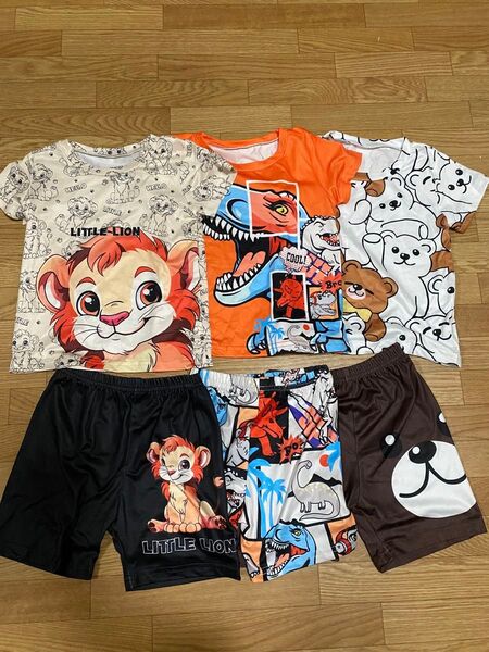 新品未使用 80 男の子 半袖 半ズボン ベビー服 6点 セット