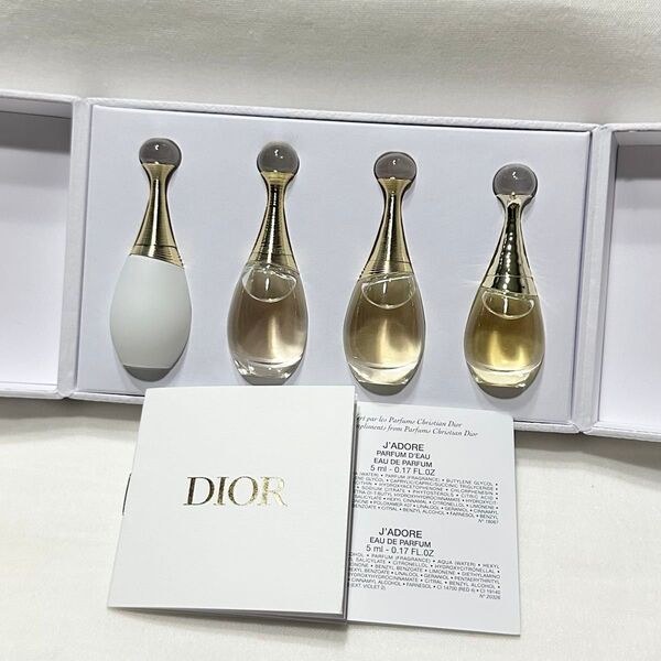 Christian Dior ディオール 香水4種 ジャドール ディスカバリーキット オードゥパルファン インフィニッシム 新品♪