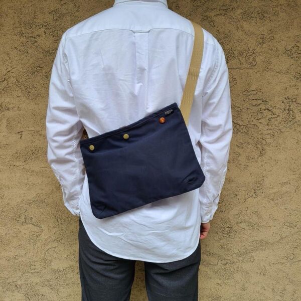 美品 PORTER ポーター コッピ サコッシュ ネイビー メンズ ショルダーバッグ 斜めがけ お出かけ